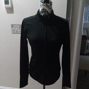 Black on Black Zipper Ballet Jacket (M)
